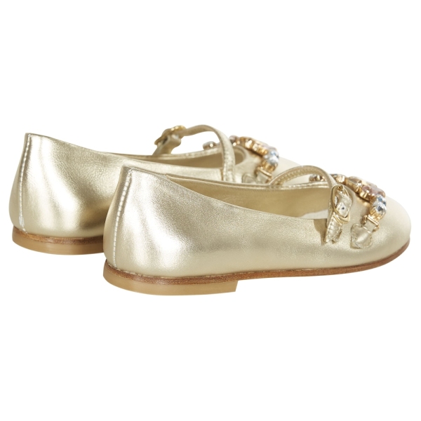 Sapatos Dourados com Jóias PINCO PALLINO 