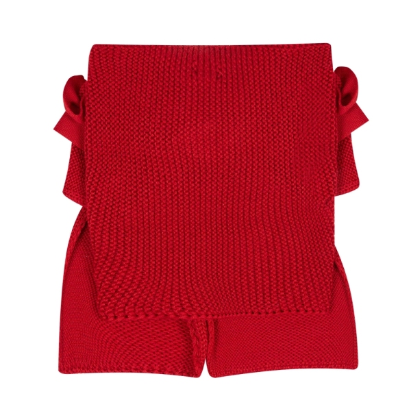 Girls Knitted Scarf With Bow Monnalisa 