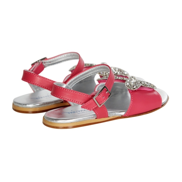 Girls Sandals With Jeweled Butterfly MI.MI.SOL 
