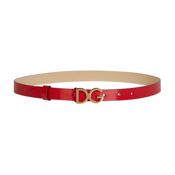 Girls Red Patent Leather Belt DOLCE&GABBANA 